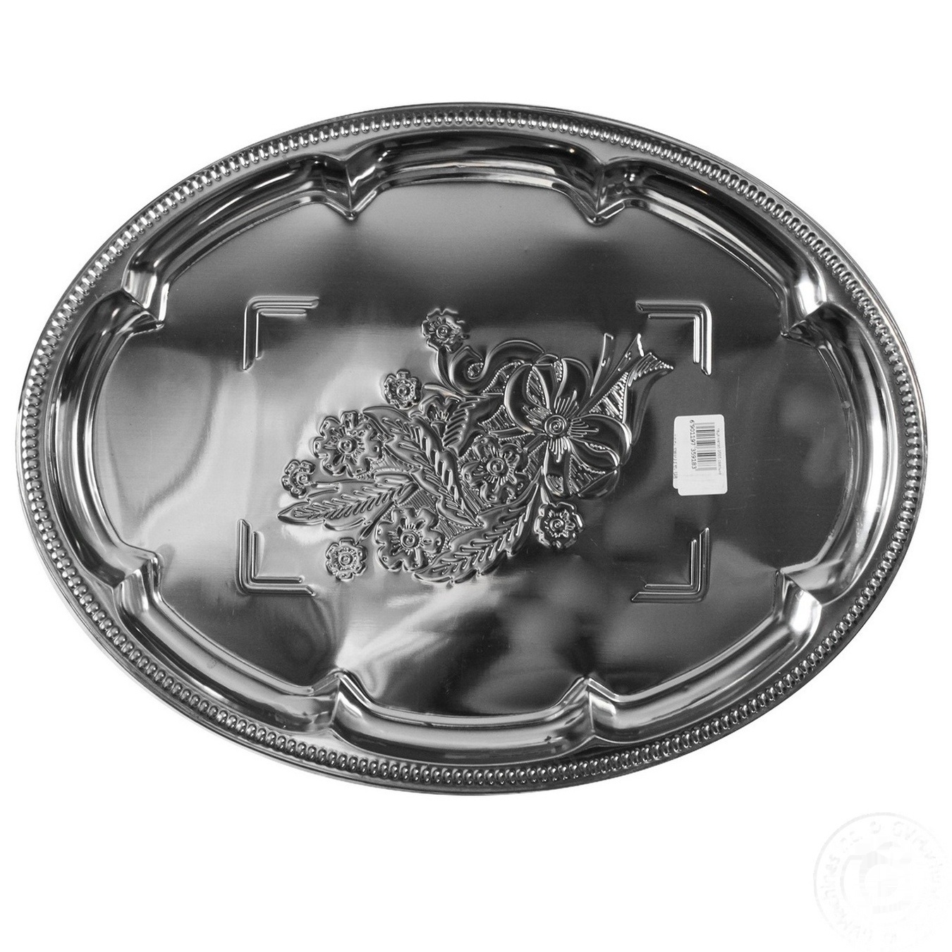 

Поднос металлический овальный