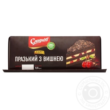 Торт Сладков Пражський з вишнею 800г - купити, ціни на Auchan - фото 3