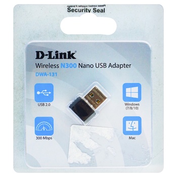 Адаптер Wi-Fi  D-Link N300 бездротовий USB 2.0 - купити, ціни на Auchan - фото 1