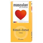 Презервативи Masculan Тип 3 Ribbed+Dotted 10шт