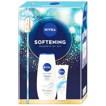 Набор косметический Nivea Softening Гель для душа 250мл + Крем для тела 75мл
