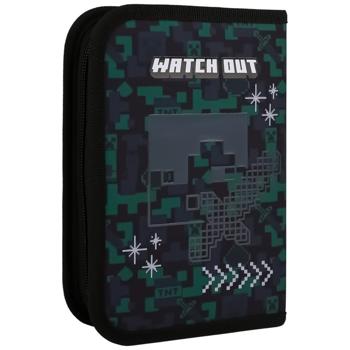 Пенал Yes Minecraft Watch Out твердий одинарний з клапаном - купити, ціни на METRO - фото 2