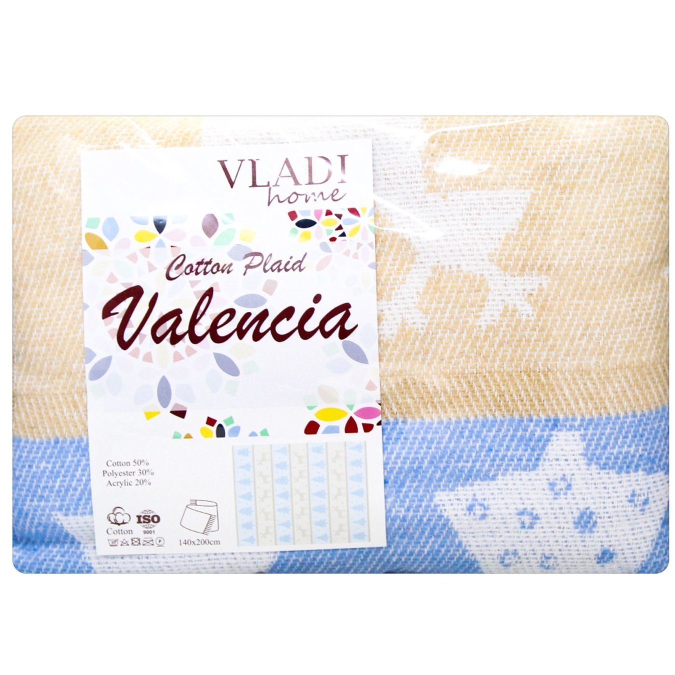 

Плед Vladi Home Валенсия 140х200см в ассортименте