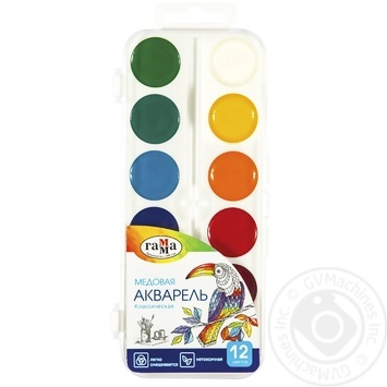 Gamma Classic Watercolor Paints 12 Colors - buy, prices for - photo 1