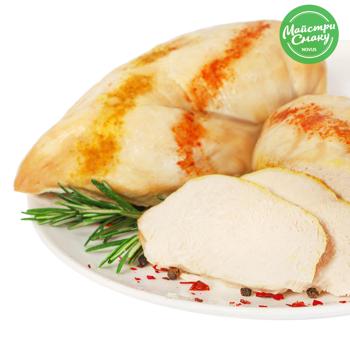 Baked Grilled Chicken Fillet with Smoked Salt