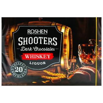 Конфеты Roshen Shooters шоколадные виски-ликер 150г - купить, цены на NOVUS - фото 3