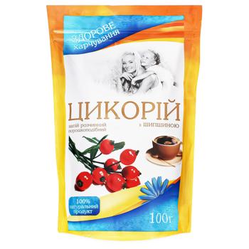 Напиток растворимый Галка Цикорий с шиповником 100г - купить, цены на - фото 1