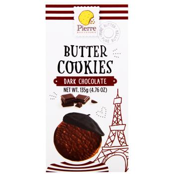 Печиво Pierre Biscuiterie вершкове з чорним шоколадом 135г - купити, ціни на Восторг - фото 3