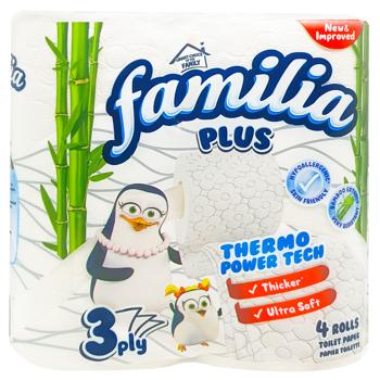 Туалетная бумага Familia Bamboo Extract 3-слойная 4шт