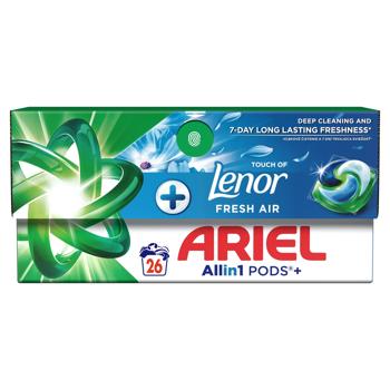 Капсули для прання Ariel Lenor Дотик свіжого повітря 26шт - купити, ціни на Ідеал - фото 3