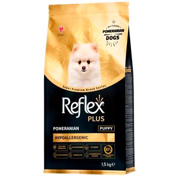 Корм сухий Reflex Plus Pomeranian Puppy з куркою для цуценят породи померанський шпіц 1,5кг