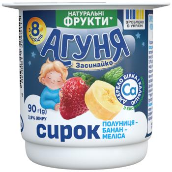 Agunya Strawberry-Banana-Melissa Cottage Cheese 3.9% 90g - buy, prices for COSMOS - photo 3