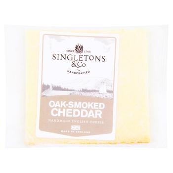 Singletons&Co Cheddar Smoked Cheese 200g - buy, prices for WINETIME - photo 1