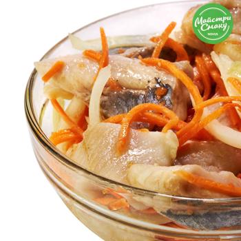 With Carrots And Onions Herring Fillet