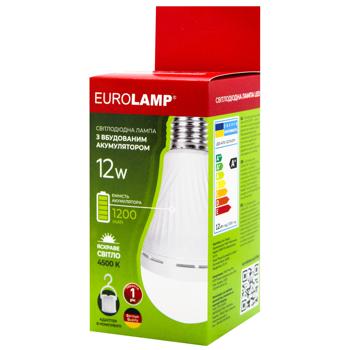 Лампа Eurolamp LED с аккумулятором A70 E27 4500K 12Вт