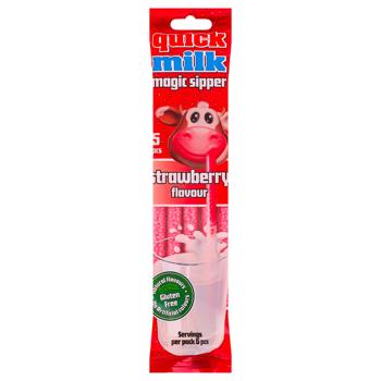 Quick Milk Strawberry Flavored Tubes 30g 5pcs