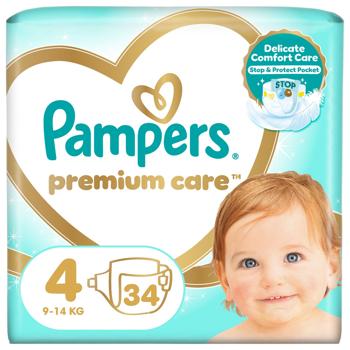 Подгузники Pampers Premium Care Maxi 4 9-14кг 34шт - купить, цены на - фото 2