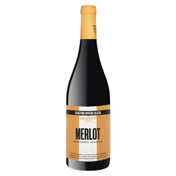 Вино Faustino Rivero Ulecia Merlot червоне сухе 13% 0,75л - купити, ціни на NOVUS - фото 1