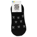 Premier Socks Women's No-Show Bows Socks s.23-25 Black