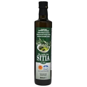 Олія оливкова Sitia 0,5л 0,3% скл. (Греція) - купить, цены на КОСМОС - фото 1