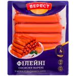 Сосиски Верест Філейні із м'яса птиці варені вищий сорт