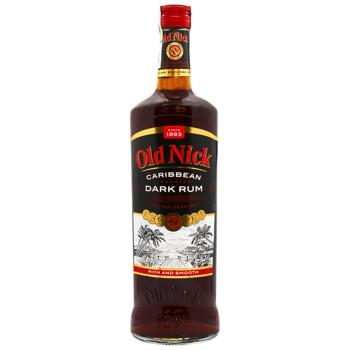 Old Nick Caribbean Dark Rum 1l 37.5% - buy, prices for MegaMarket - photo 1