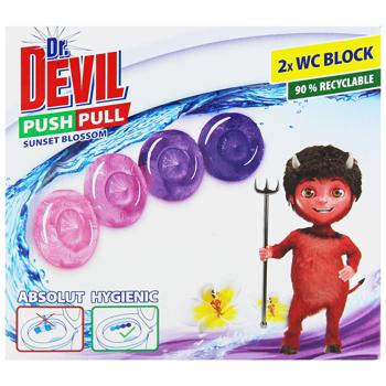 Туалетні гелеві кульки Dr.Devil Sunset Blossom 20г х 2шт - купити, ціни на Auchan - фото 2