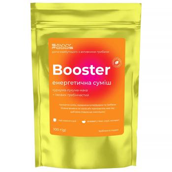Бустер Savvy Foods енергетична суміш Куркума, імбир та їжовик гребінчастий 100г  - купити, ціни на Grono - фото 1
