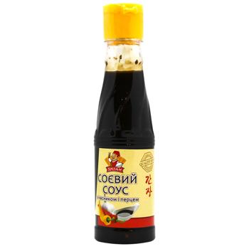 Yamchan Soy Sauce with Garlic and Pepper 190ml