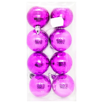 Meloman Set of Christmas Balls 8pcs 5cm ARX02500-8 assortment - buy, prices for MegaMarket - photo 3