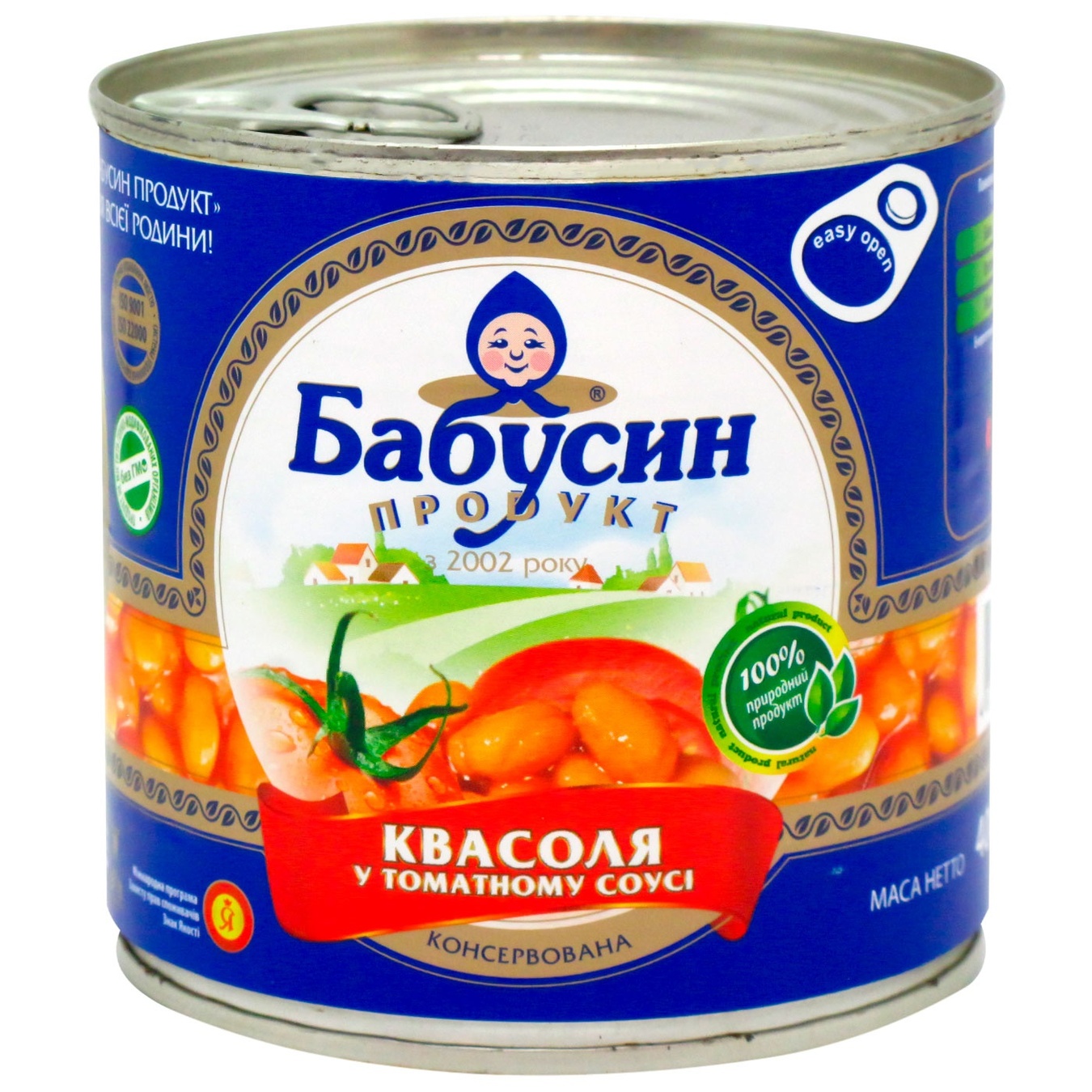 

Фасоль Бабушкин продукт в томатном соусе 420г