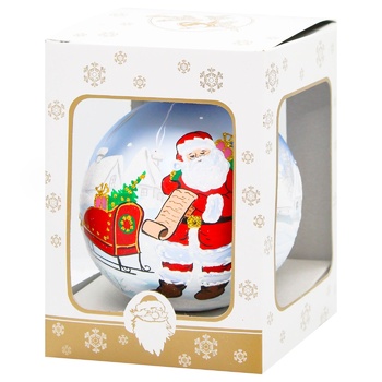 Santa Claus Christmas Ball 100mm - buy, prices for Za Raz - photo 1