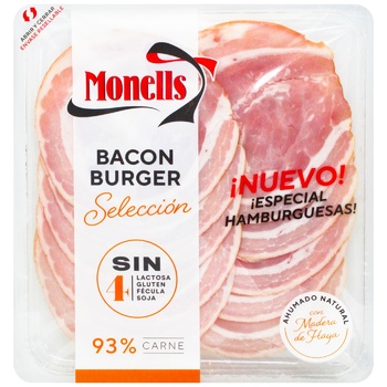 Monells Slicing Bacon for Burgers140g - buy, prices for METRO - photo 1