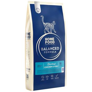 Home Food Dry Food with Chicken and Fish for Sterilized Cats 10kg - buy, prices for MasterZoo - photo 1