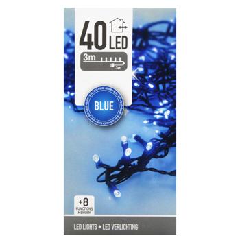 Гірлянда електрична Koopman зовнішня 40 LED 6м синій - купити, ціни на - фото 2