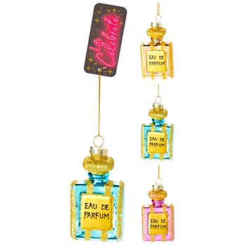 Украшение елочное Koopman бутылка для духов