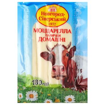 Novgorod-Siversky Cheese Mozzarella Sticks Vacuum Packing 45% 180g - buy, prices for Auchan - photo 1