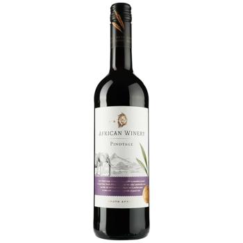 Вино African Winery Pinotage червоне сухе 13,5% 0,75л