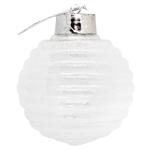 Прикраса ялинкова Куля пластикова прозора 8см