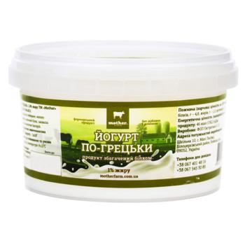 Йогурт Mother Farm По-гречески 1% 250г