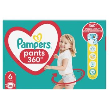 Подгузники-трусики Pampers Pants размер 6 Extra Large 15+кг 84шт - купить, цены на METRO - фото 5