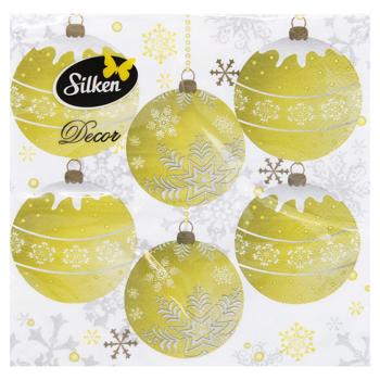 Silken Pattern Balls 3-Ply Table Napkins 33x33cm 18pcs - buy, prices for - photo 3