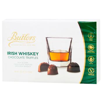 Трюфели Butlers Irish Whiskey с молочного и черного шоколада 125г - купить, цены на КОСМОС - фото 1