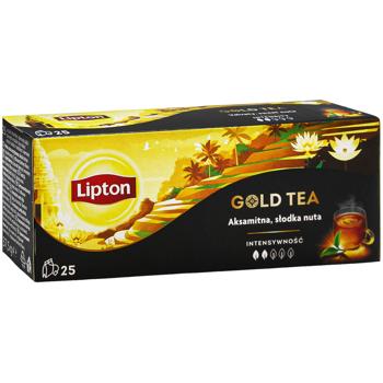 Чай черный Lipton Gold Tea 1,5г*25шт - купить, цены на КОСМОС - фото 3