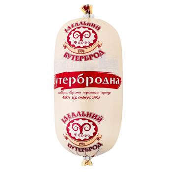 Ковбаса Фарро Бутербродна варена перший сорт 450г - купити, ціни на NOVUS - фото 1