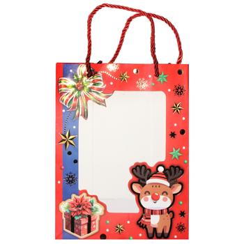 Пакет подарунковий паперовий 18х23х10см 759S - купити, ціни на КОСМОС - фото 3