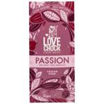 Lovechock Passion Organic Vegan Chocolate with Sublimated Red Currants 70g