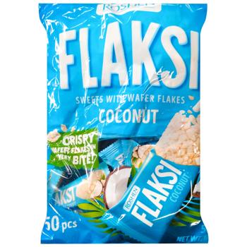 Roshen Flaksi Coconut Candies with Wafer Flakes 500g