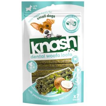 Knash Woofa Loofa Snack for Dental Health of Small Breed Dogs with Mint, Parsley and Coconut Oil 115g - buy, prices for MasterZoo - photo 1