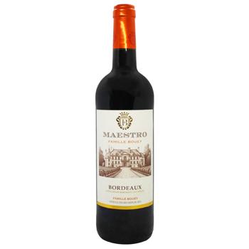 Вино Maestro Бордо червоне сухе 13,5% 0,75л - купити, ціни на Таврія В - фото 1